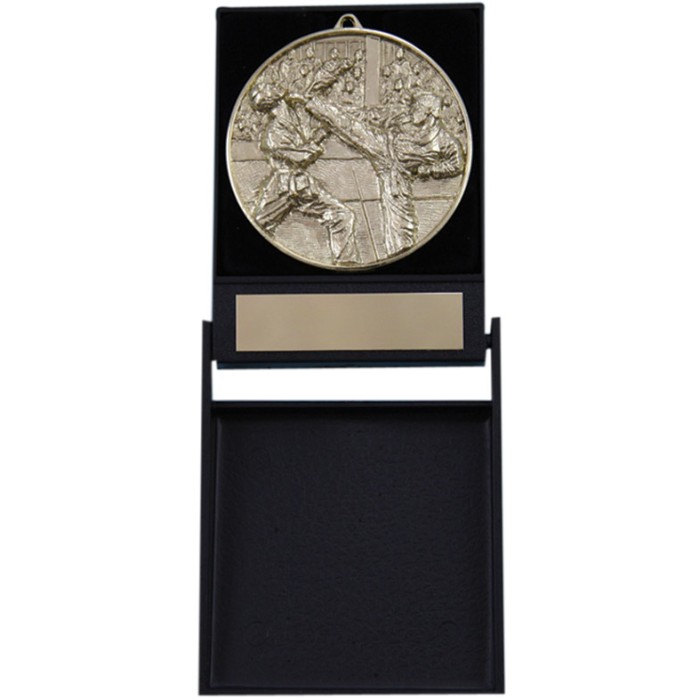 BLACK ECONOMY PLASTIC MEDAL BOX 